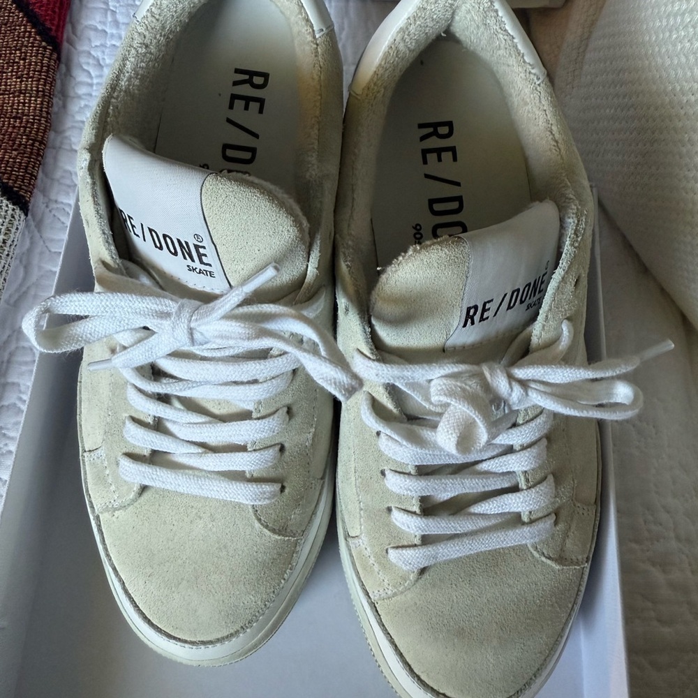 Re/Done White Sneakers